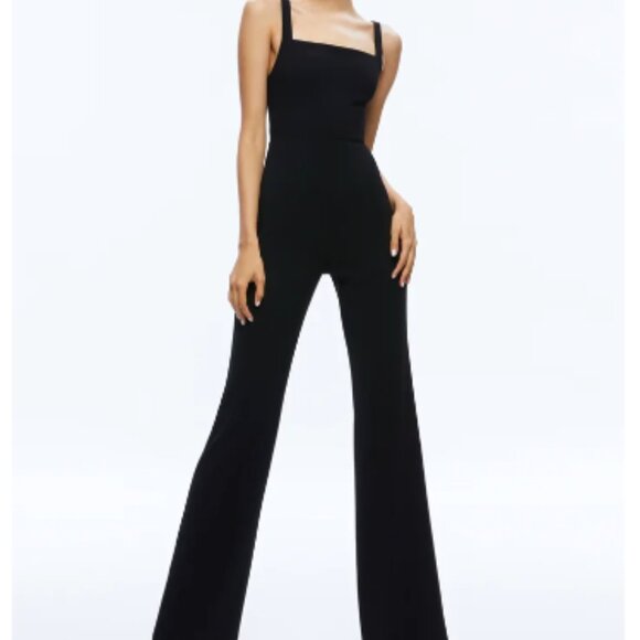 Alice and Olivia Nova Jumpsuit - Black, Women's Size 10 - Picture 2 of 10